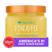 Tree Hut Pineapple Shea Butter Sugar Body Scrub, 18 oz