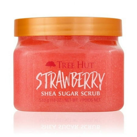 Tree Hut Shea Sugar Exfoliating Body Scrub Strawberry, 18 oz