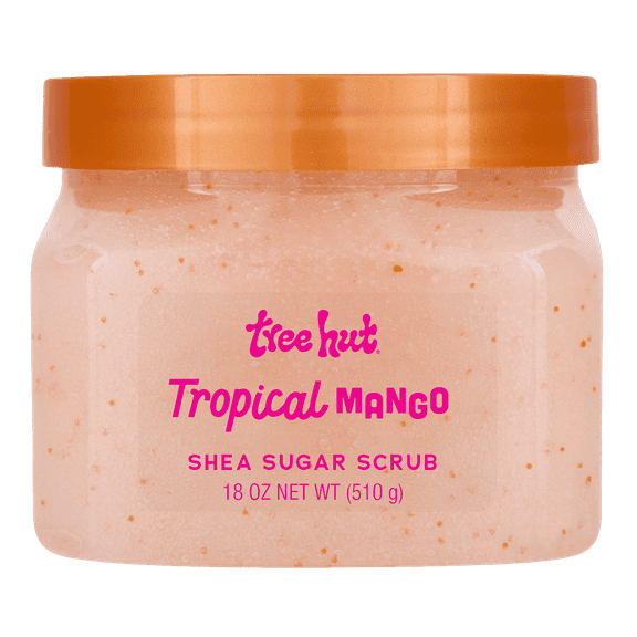Tree Hut Shea Sugar Exfoliating Body Scrub Tropical Mango, 18 Oz.