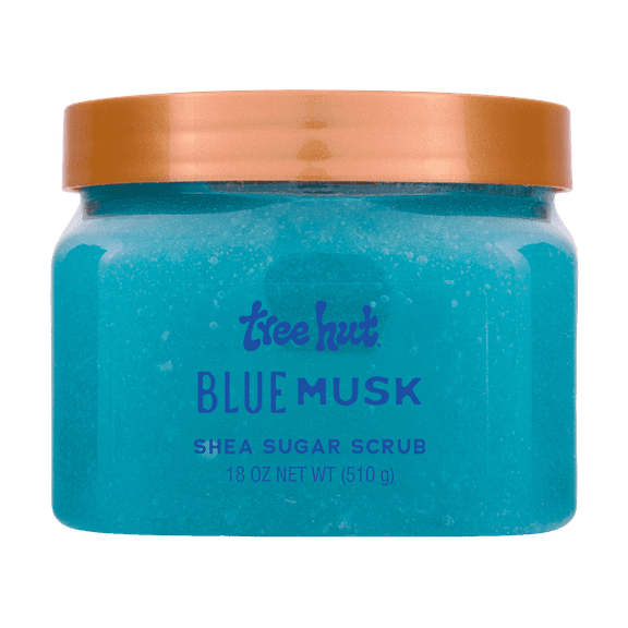 Tree Hut Blue Musk Shea Butter Sugar Body Scrub, 18 oz