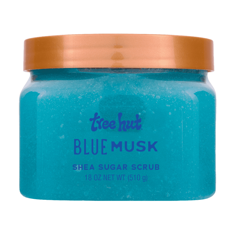 Tree Hut Blue Musk Shea Butter Sugar Body Scrub, 18 oz - Walmart.com