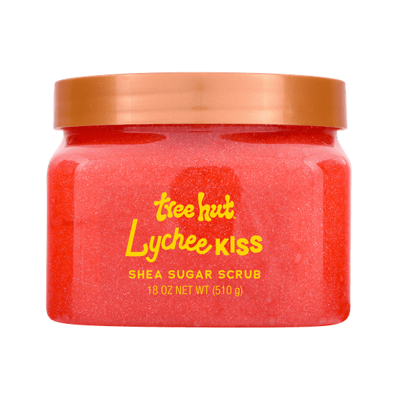 Tree Hut Lychee Kiss Shea Butter Sugar Body Scrub, 18 oz