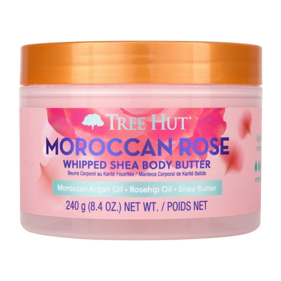 Tree Hut Moroccan Rose Whipped Shea Body Butter, 8.4 oz
