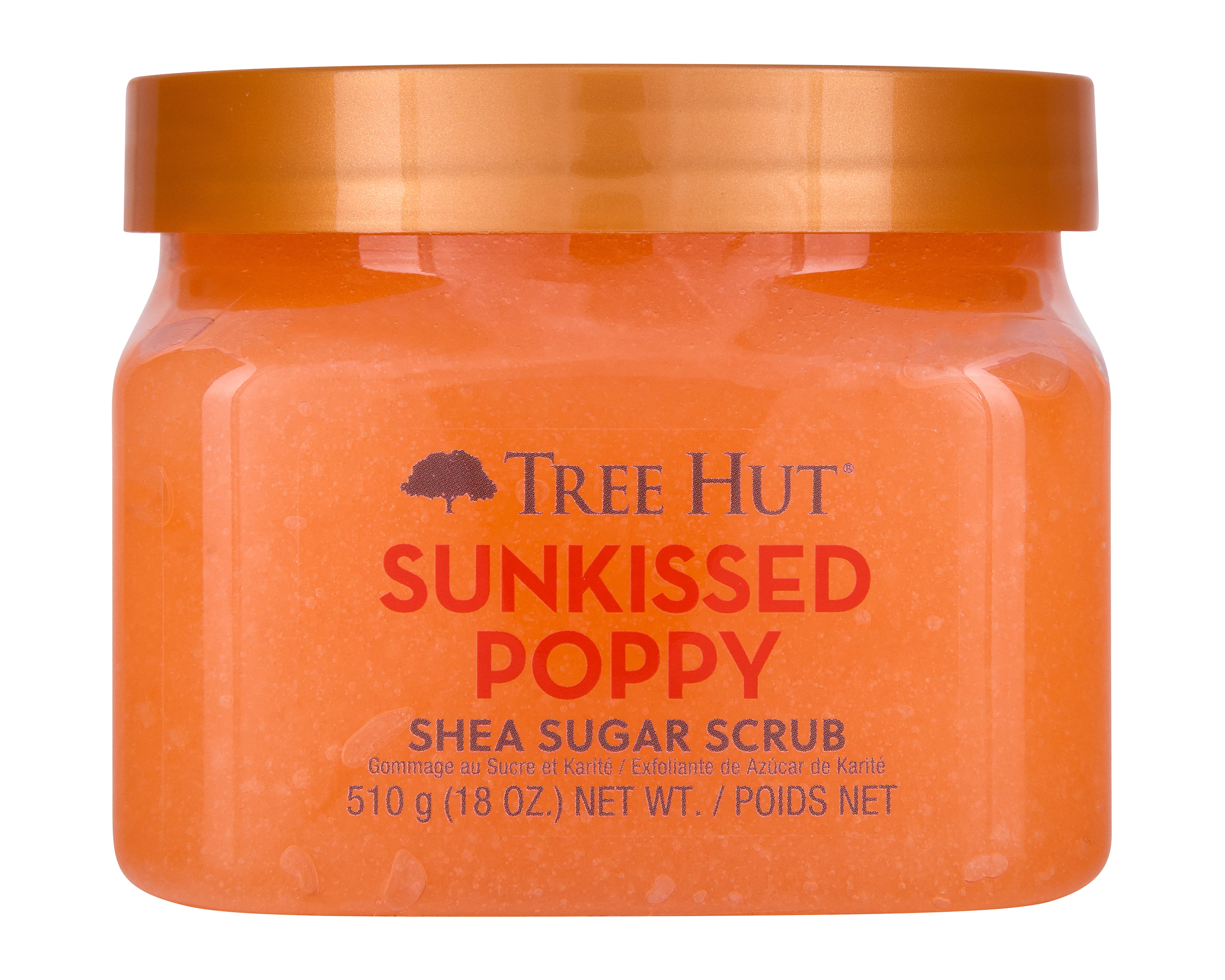 Tree Hut Sunkissed Poppy Shea Butter Sugar Body Scrub, 18 oz