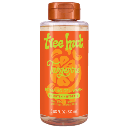 Tree Hut Tangerine Hydrating Foaming Gel Wash, 18 fl oz