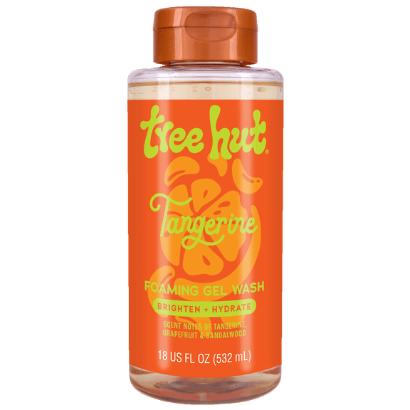 Tree Hut Tangerine Hydrating Foaming Gel Wash, 18 fl oz