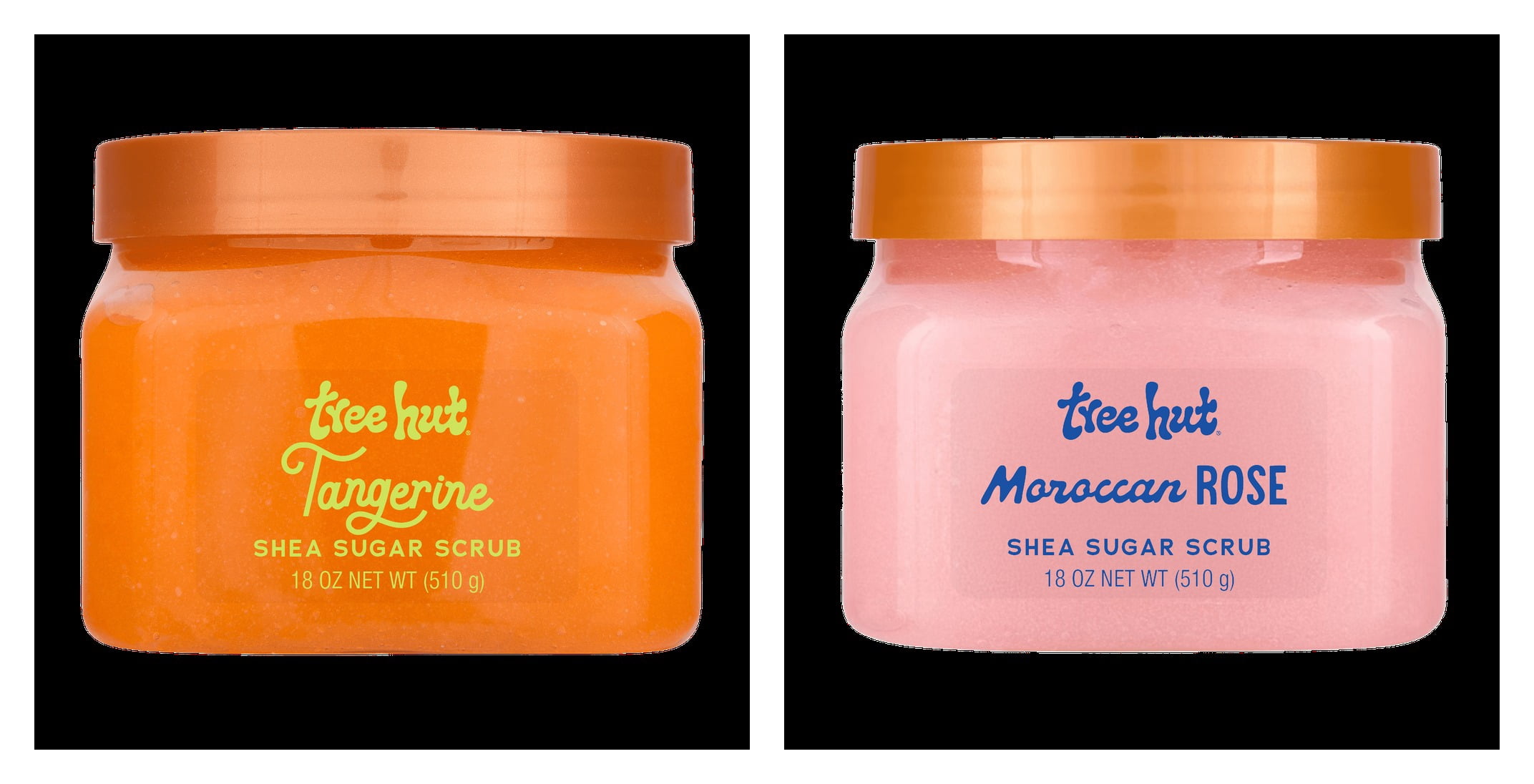 Tree Hut Tangerine Shea Butter Sugar Body Scrub & Tree Hut Shea Sugar Scrub Moroccan Rose Bundle