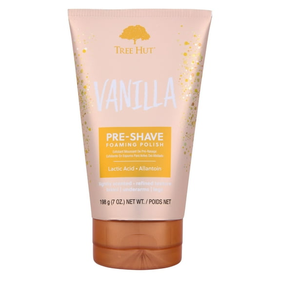 Tree Hut Vanilla Exfoliating Pre-Shave Foaming Polish, 7 oz