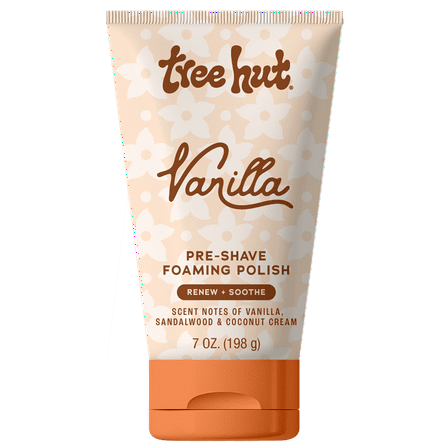 Tree Hut Vanilla Exfoliating Pre-Shave Foaming Polish, 7 oz