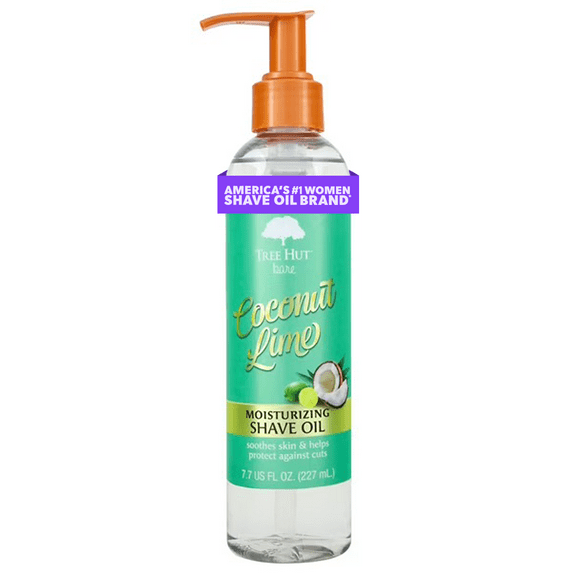 Tree Hut Bare Coconut Lime Hydrating & Moisturizing Shave Oil, 7.7 fl oz.