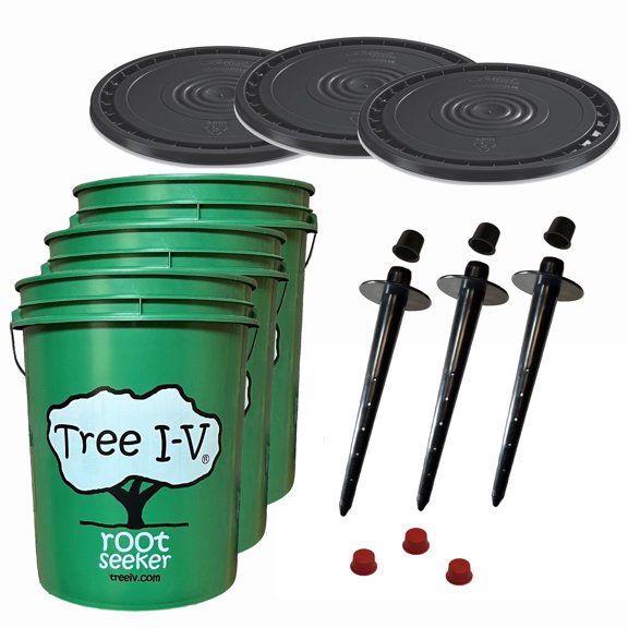 Tree I.V. 3-Pack Fill & Haul Root Feeder with Plug and Lid for Remote Trees