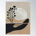 thumbnail image 1 of Tree In The Moonlight Minimalist Landscape Poster Wall Art, Modern Wall Decor For Living Room Bedroom, 8x12 UNFRAMED, 1 of 3