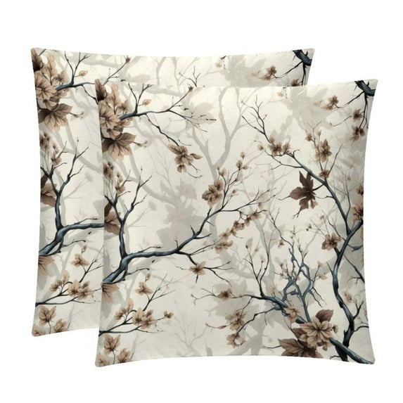 Tree Inserts - Set of 2 Bed Pillow Inserts with Unique Patterns - Available in Sizes 16x16, 18x18, 20x20 Inches for Throw Pillow Covers - Great for Any Occasion!