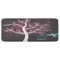 thumbnail image 1 of Tree Kitchen Mat, Seafoam Cage and a Bird Flowers for Leaves Nature Freedom Theme, Plush Decorative Kitchen Mat with Non Slip Backing, 47" X 19", Grey Pink Pale Grey, by Ambesonne, 1 of 1