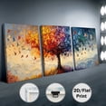 thumbnail image 1 of [Tree of Life Art] 2D Flat, 3pcs 2D Flat Print, Framed Canvas Paintings and Posters Ready to Hang, Large Colorful Tree of Life Prints - Classic Landscape Home Decor, Wall Art, Room Decoration,, 1 of 10