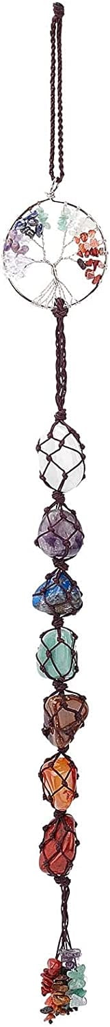 Tree Of Life Chakra Stones Healing Crystals 7 Chakra Stones Hanging