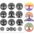 thumbnail image 1 of Tree of Life Cling Rubber Stamp 7.09x8.66inch Celestial Body EVA Stamps Embossing Stamp Seal Rubber Stamps for DIY Scrapbooking and Card Making Paper Craft Decor, 1 of 7