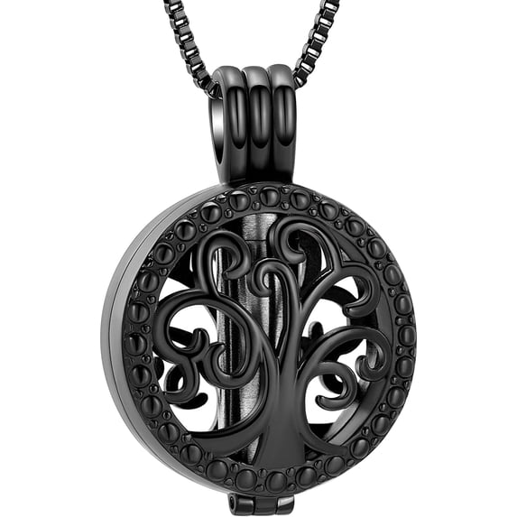 Tree of Life Cremation Jewelry for Ashes Stainless Steel Memorial Urn ...