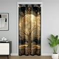 thumbnail image 1 of Tree of Life Doorway Curtain,Bohemian Tribal Sun Moon Closet Door Cover Curtain for Bedroom Living Room,Exotic Geometry Aztec Room Darkening Curtain Not Blackout Curtain,W34 X L80, 1 of 5