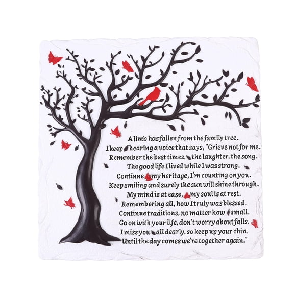 Tree of Life Memorial Graden Stones, Garden Stones in Memory of Loved Ones, Memorial Gifts for Loss of Mother Father, Memorial Stepping Stones for Outdoor Decor