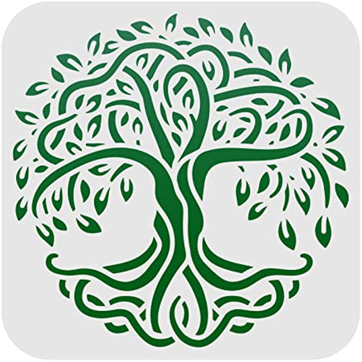 Tree of Life Pattern Stencils Decoration Template (6x6 inch) Plastic ...