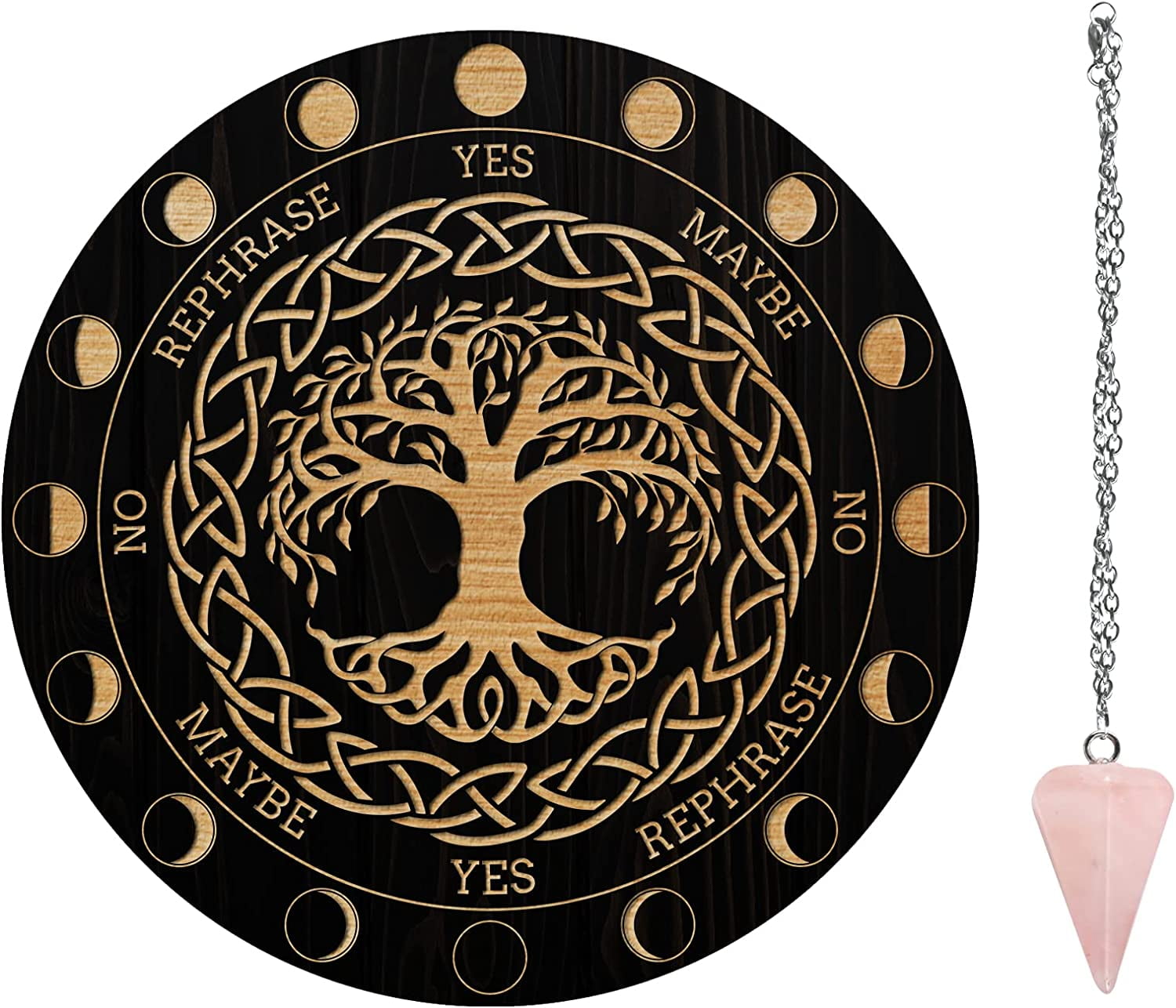 Tree of Life Pendulum Board Dowsing Divination Metaphysical Message ...
