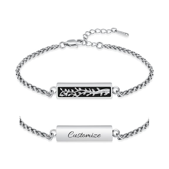 Tree of Life Urn Bracelet for Ashes for Women Cremation Jewelry Memorial Keepsake Locket Bracelet for Women Men Human Pet Ashes Loved Ones Adjustable Link Bracelets