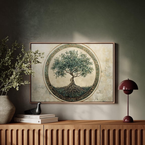 Tree Of Life Wall Art - Elegant Nature-Inspired Artwork With Celtic Design For Rustic And Modern Home Decor Wall Art, Modern Wall Decor, 12x18 UNFRAMED