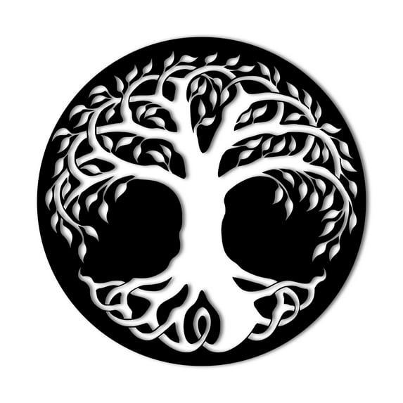 Tree of Life Wall Art Tree of Life Metal Wall Decor Tree of Life Sign Metal Outdoor Family Sign Housewarming Gift Indoor Outdoor Made in USA– 3 Sizes / 13 Colors