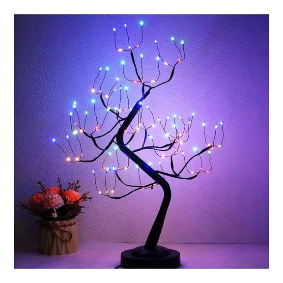 Tree Lights 108 LED Multicolor - Adjustable Branches Tree Lamp - USB/Battery Operated - Indoor Christmas Tree for Home Decor & Holiday Decoration