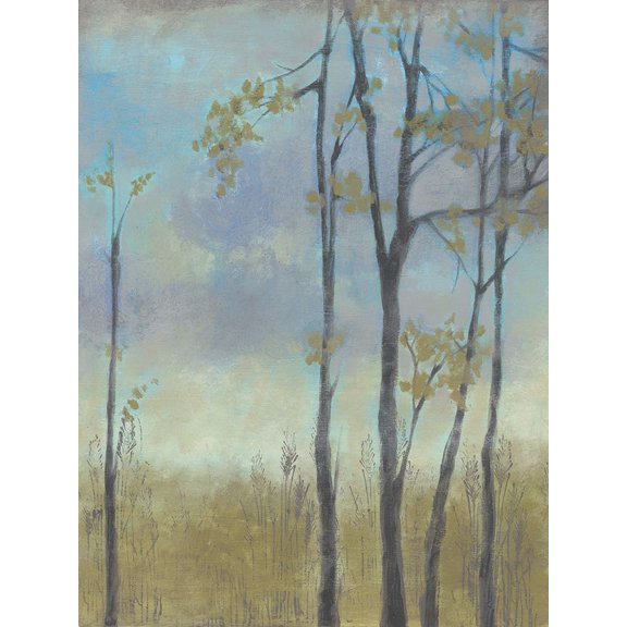 Tree-Lined Wheat Grass I Poster Print - Jennifer Goldberger (24 x 36)