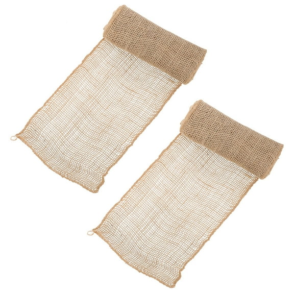 MEIBUTYUP Reusable Linen Tree Trunk Wraps for Winter , 2 Rolls of Bark Covers