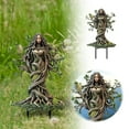 thumbnail image 1 of Tree Man Fairy Garden Stakes, 2D Acrylic Tree Man Fairy Earth Goddess Statue Whimsical Garden Stakes Decor, Bohemian Goddess Statue, Ground Insert Flower Pot Decoration for Yard Lawn I, 1 of 9
