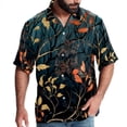 thumbnail image 1 of Tree Men's Short Sleeve Hawaiian Beach Shirt Casual Printed Button Down Summer Unisex Casual Shirt, 1 of 1