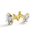 thumbnail image 1 of Tree Men's Stainless Steel Cufflinks for Formal Attire, Wedding Wear, and Special Occasions, 1 of 6
