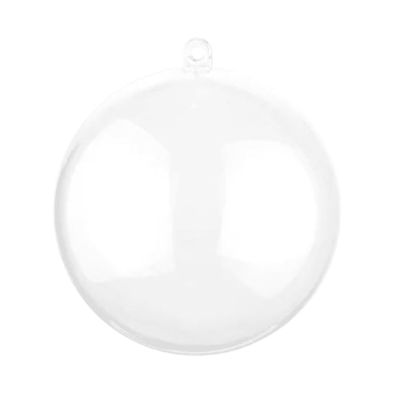 Tree Nest Bauble Plastic Ball Hanging Christmas Tree Ornament, Clear
