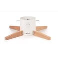 thumbnail image 1 of Tree Nest Christmas Tree Stand Base for Real 10ft Trees Nordic Style Decoration Timber, Large (White), 1 of 6