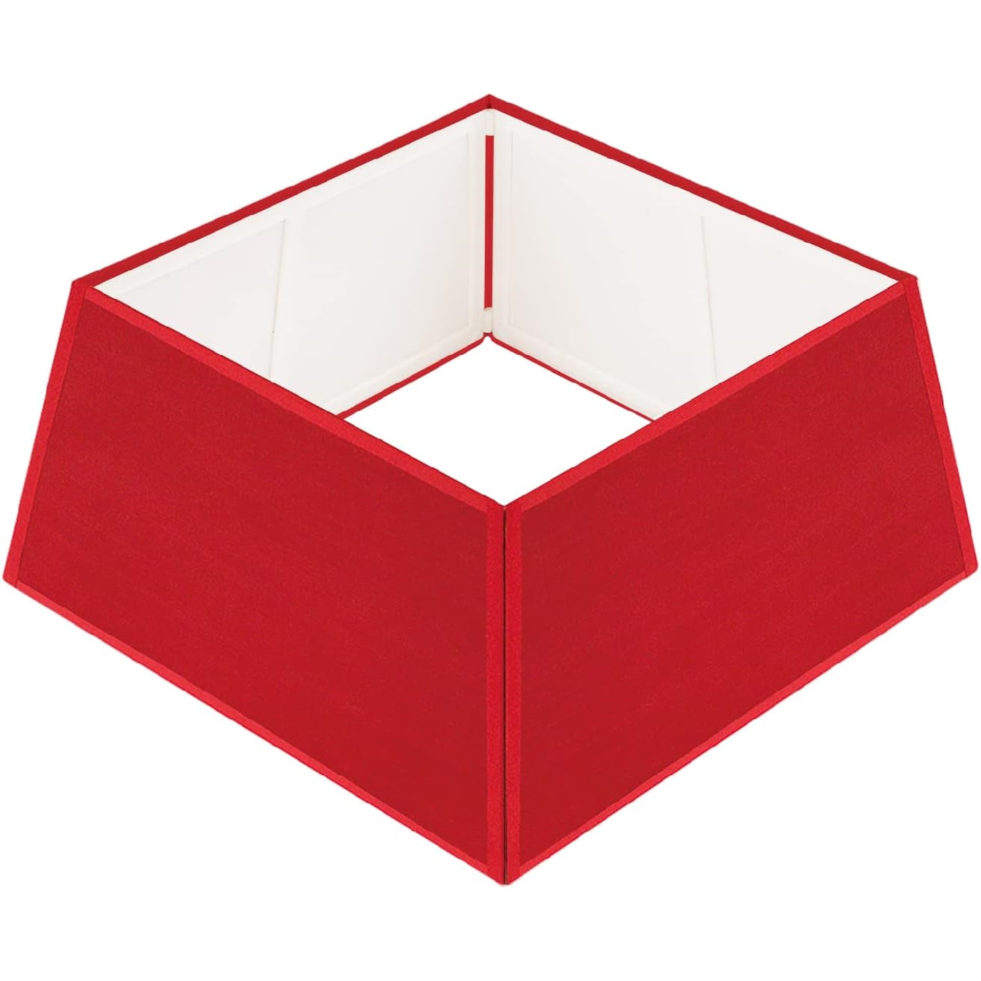 Red Canvas Medium Christmas Tree Collar Basket