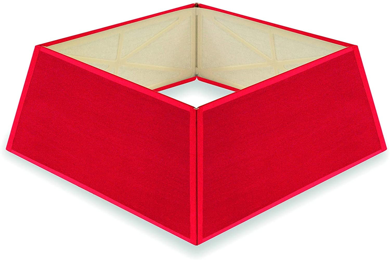 Large Red Canvas Christmas Tree Skirt