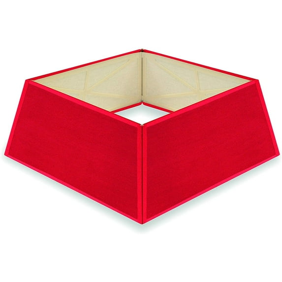 Tree Nest Decorations Contemporary Canvas Tree Skirt, Large, Red