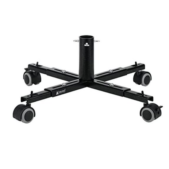 Tree Nest Moveable Tree Base Stand with Wheels for Artificial Trees, Black