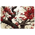 thumbnail image 1 of Tree Non-Slip Polyester Kitchen Mat Indoor Rug Area Rugs Machine Washable Indoor Mat, 1 of 6