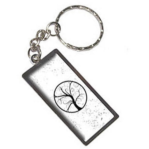 Tree Of Life Distressed Keychain Key Chain Ring