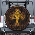 thumbnail image 1 of Tree Of Life Fabric Spare Tire Cover, Art Tire Decor Weatherproof Dust-Proof Protectors For Suv Rv Camper Trailer Truck 14 15 16 17 18In, 1 of 4