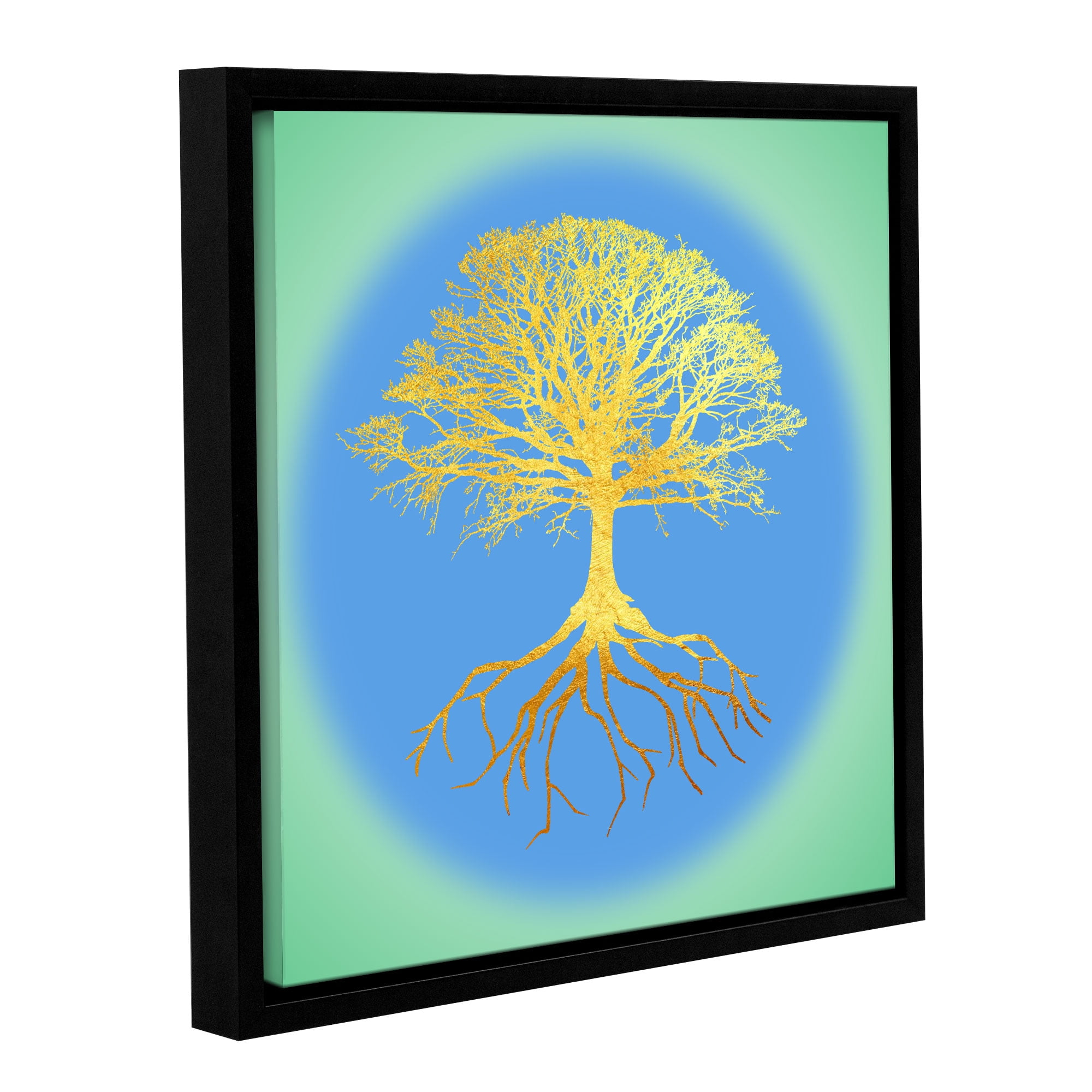 Tree Of Life III Gallery Wrapped Floater-framed Canvas