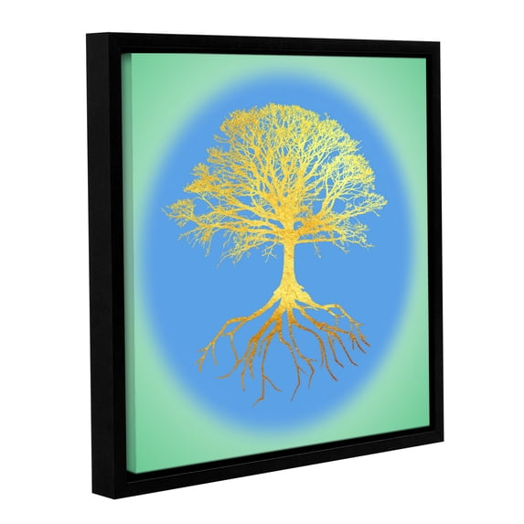 Tree Of Life III Gallery Wrapped Floater-framed Canvas