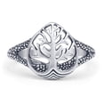 thumbnail image 1 of Tree Of Life Oxidized Filigree Ring 925 Sterling Silver 8, 1 of 6