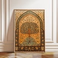 thumbnail image 1 of Tree Of Life Persian Ornate Golden Tapestry Wall Art Print, Unframed Paper Poster 24x36in, 1 of 4