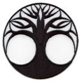 thumbnail image 1 of Tree Of Life Round Embroidered Iron On Patch, 1 of 2