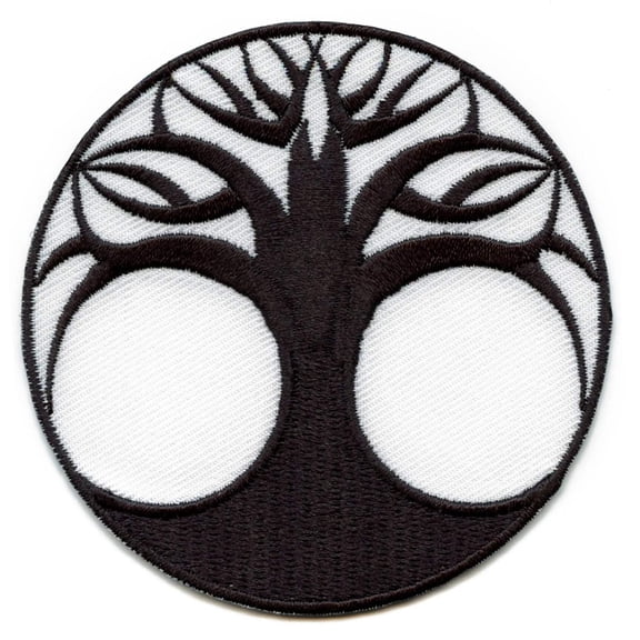 Tree Of Life Round Embroidered Iron On Patch